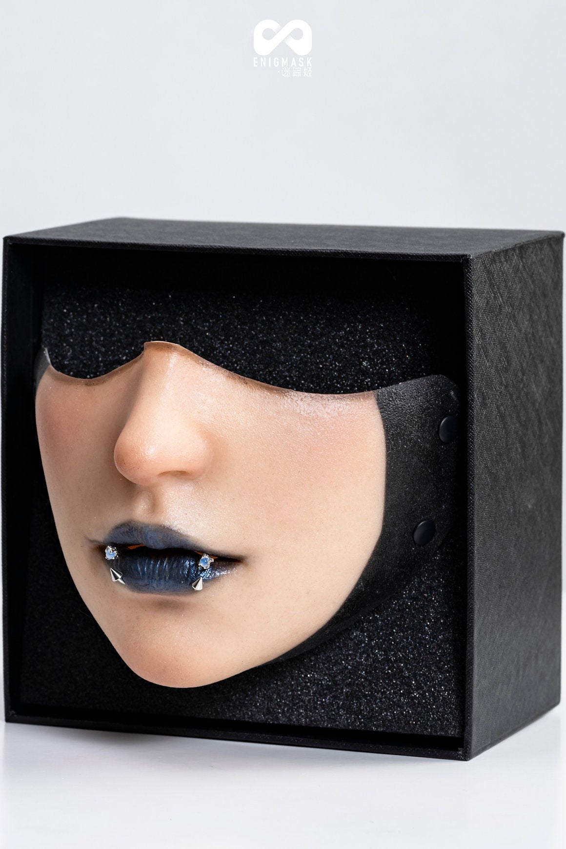 Blauer Kuss Fantasy Rätselmaske