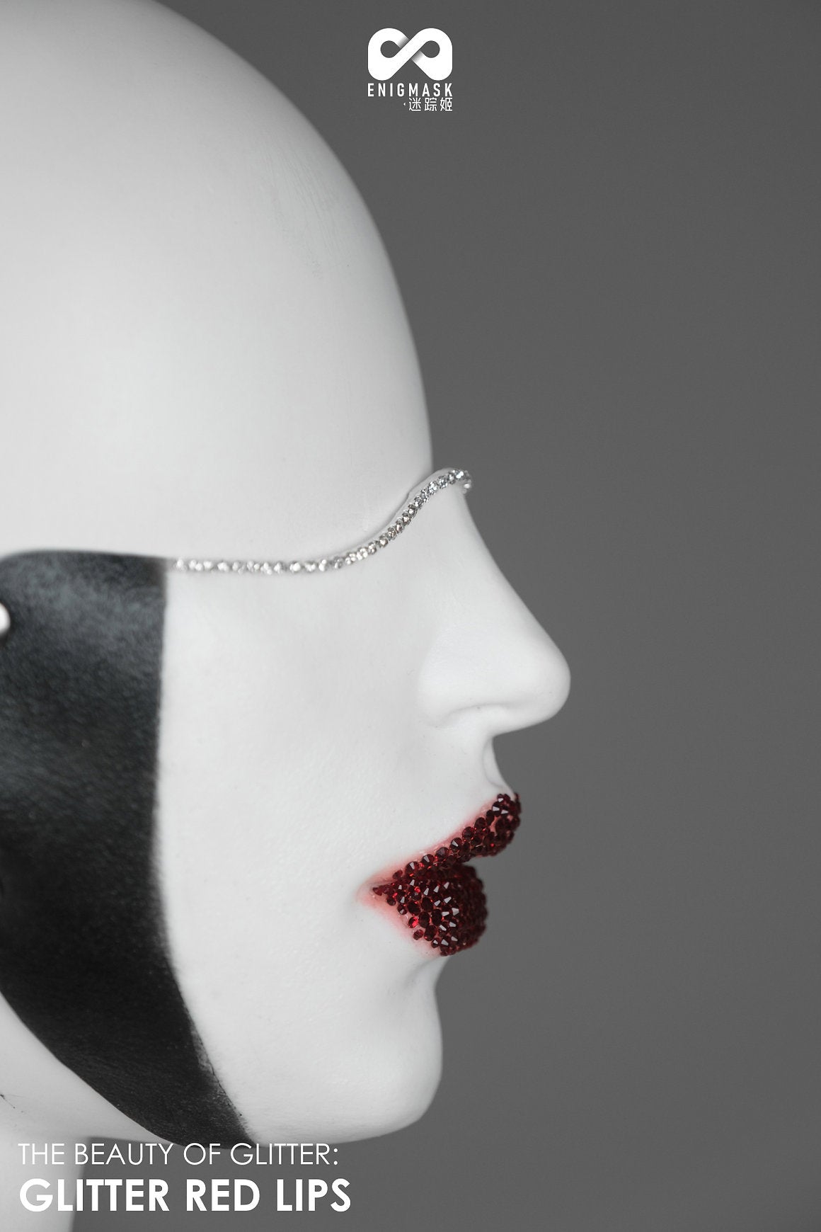 Glitzerstein-Rätselmaske