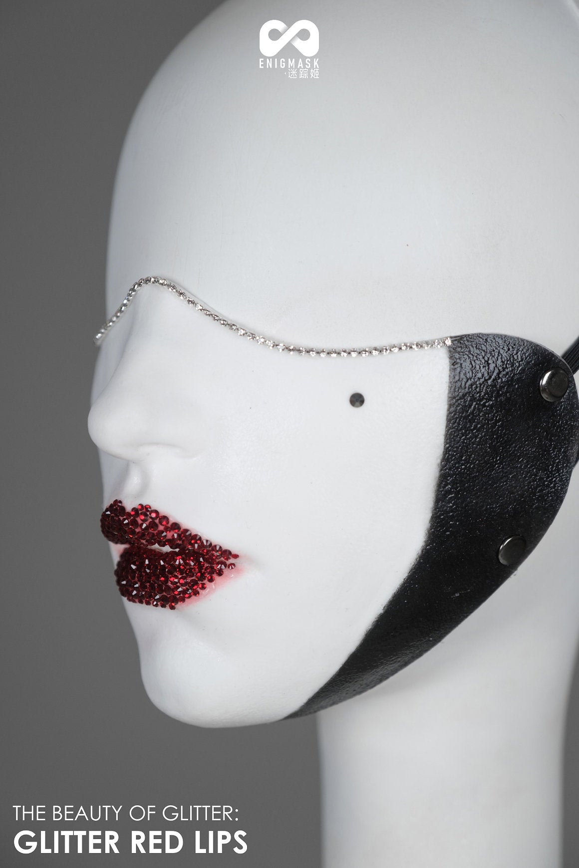 Glitzerstein-Rätselmaske