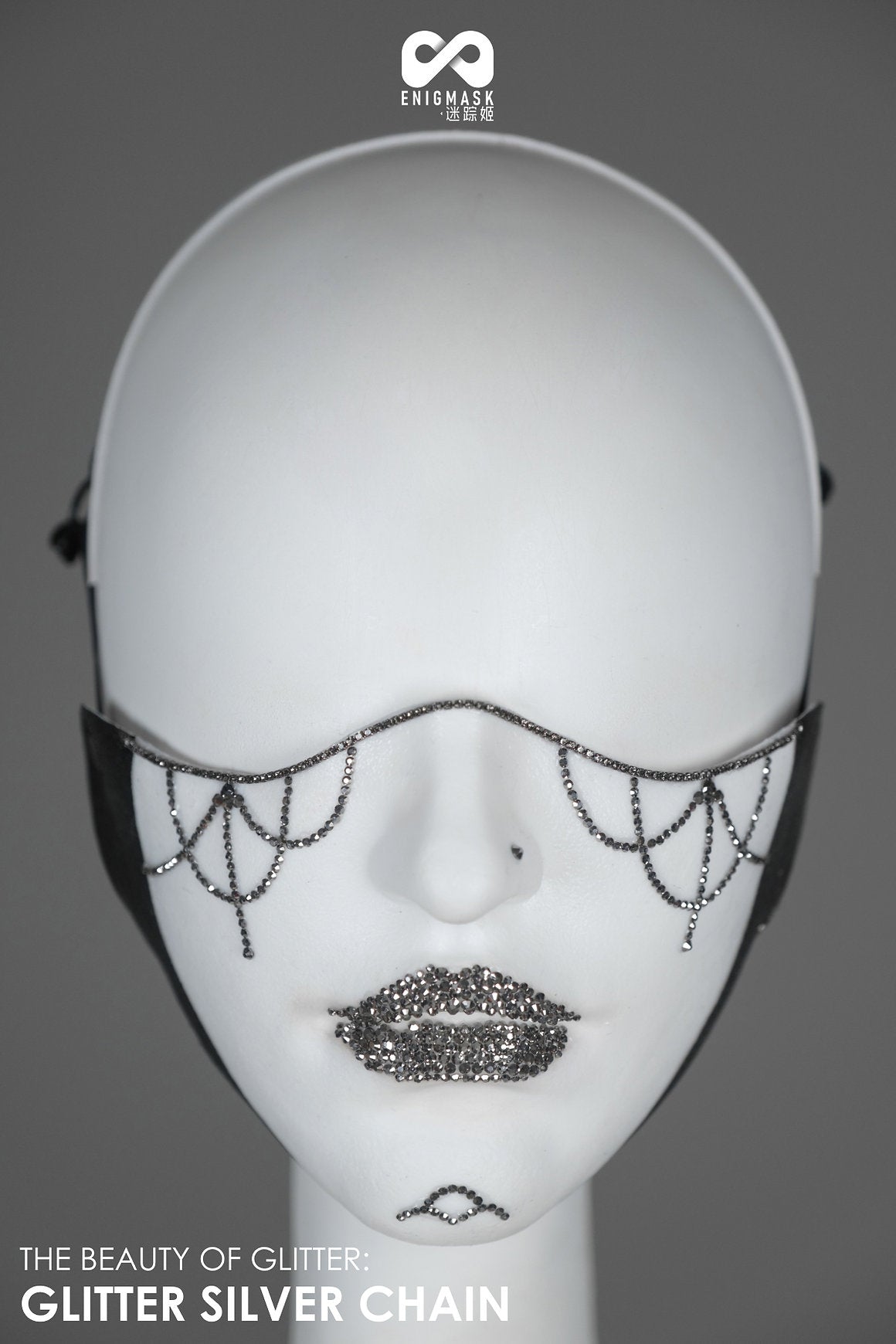 Glitzerstein-Rätselmaske