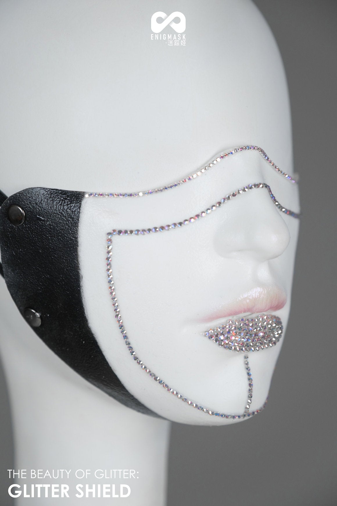 Glitzerstein-Rätselmaske