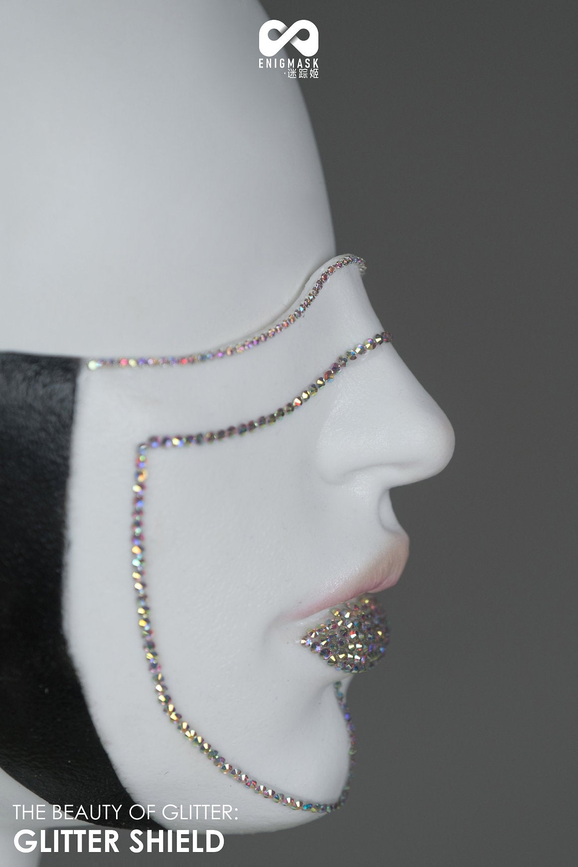 Glitzerstein-Rätselmaske