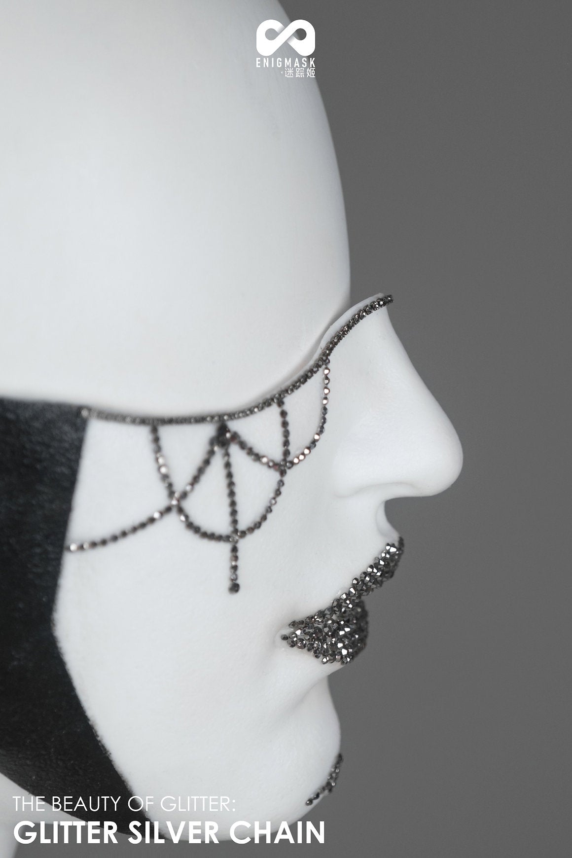 Glitzerstein-Rätselmaske