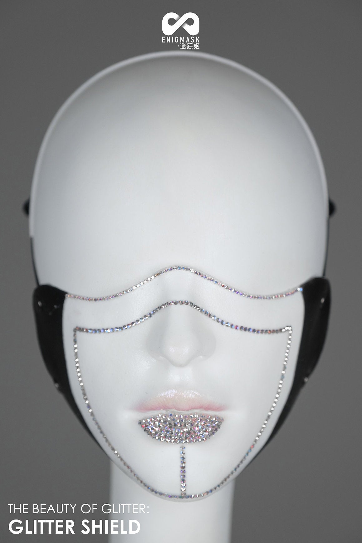 Glitzerstein-Rätselmaske