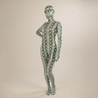 Snake Series Chrysoprase Green Bodysuit