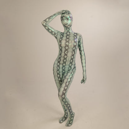 Snake Series Chrysoprase Green Bodysuit