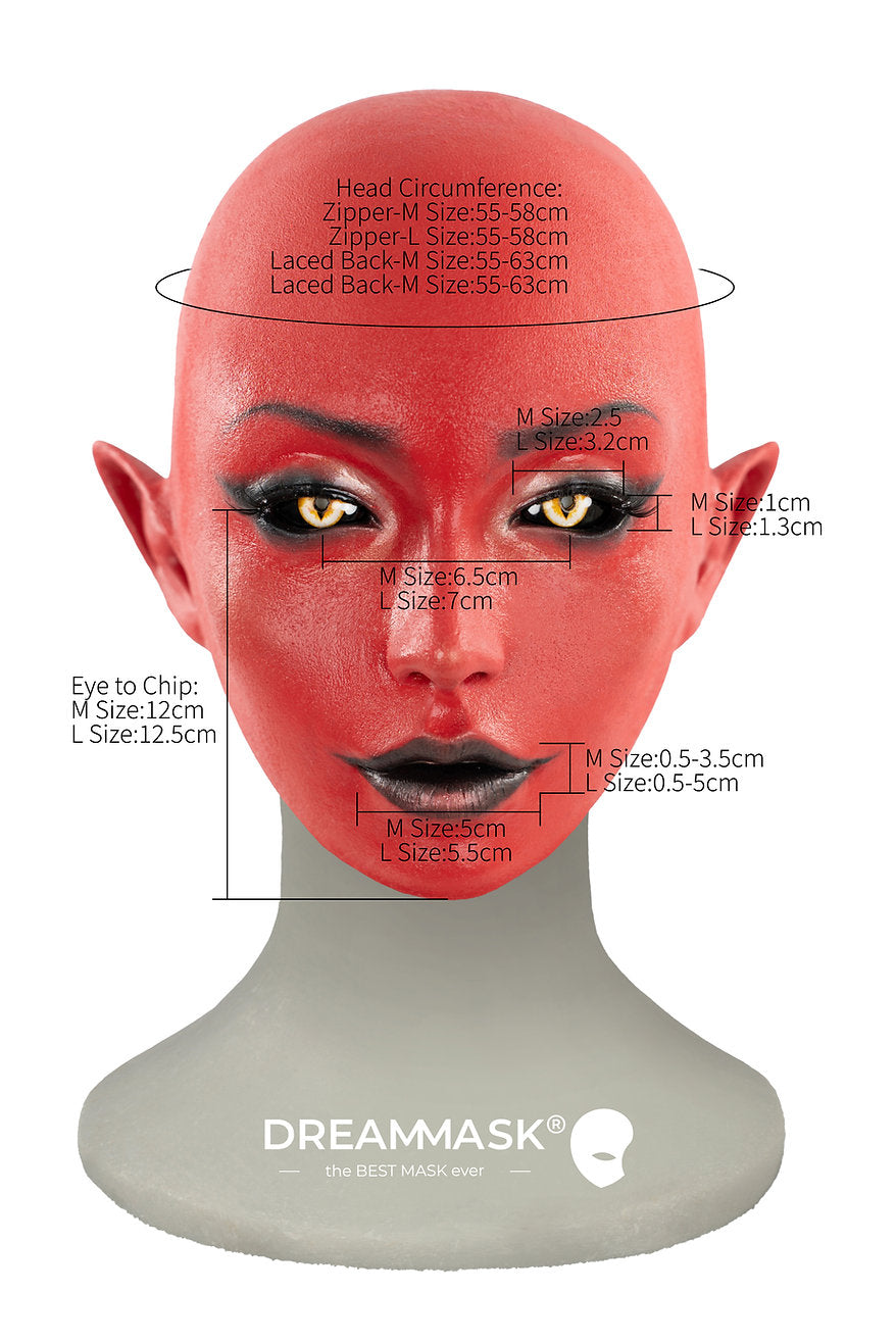 Ruby Silicone Mask Succubus Version