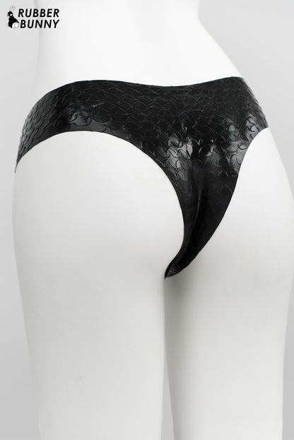 Scale Thong - Black